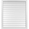 Ekena Millwork Vertical Surface Mount PVC Gable Vent: Functional, w/ 2"W x 2"P Brickmould Sill Frame, 36"W x 40"H GVPVE36X4003SF - alternate 1